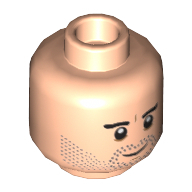 Lego hlava, tělová světlá (6125439)